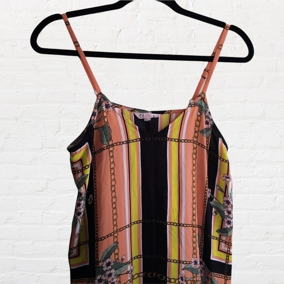 Nanette Lepore chain and floral maxi handkerchief hem dress - Picture 5 of 12